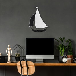 Wallity Hızır Escultura de Pared de Metal Multicolor